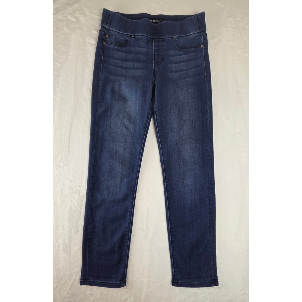 Liverpool The Capri Pull On Jeans Havasue Deep Blue Stretch Womens 0/25